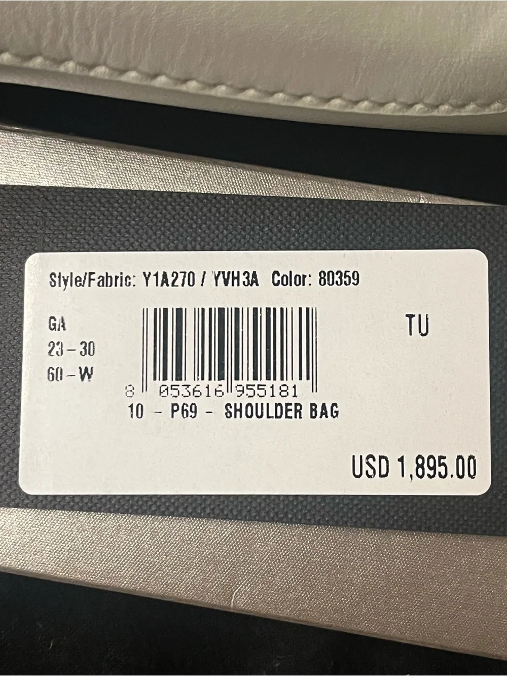 Authentic Giorgio Armani Bag